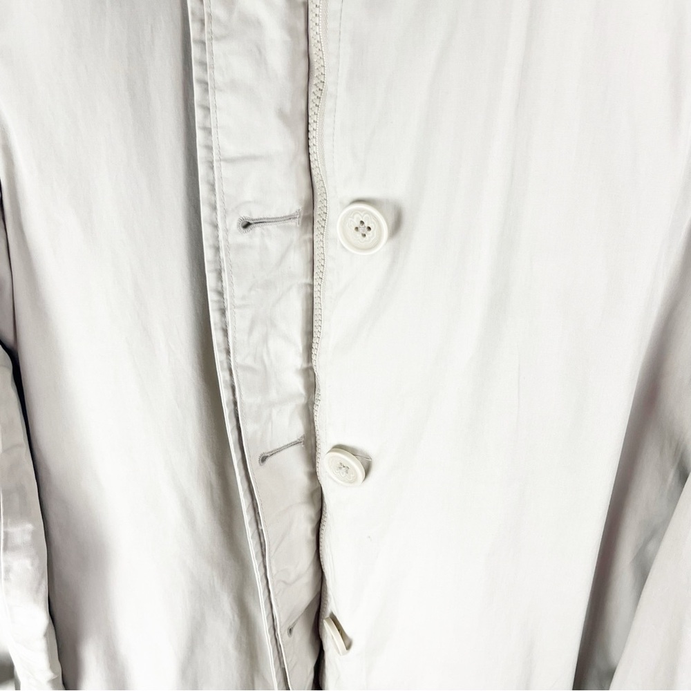 GAP Vintage Long Sleeves Lined Button Zipper Closure Pockets Trench Coat Medium - Picture 8 of 12